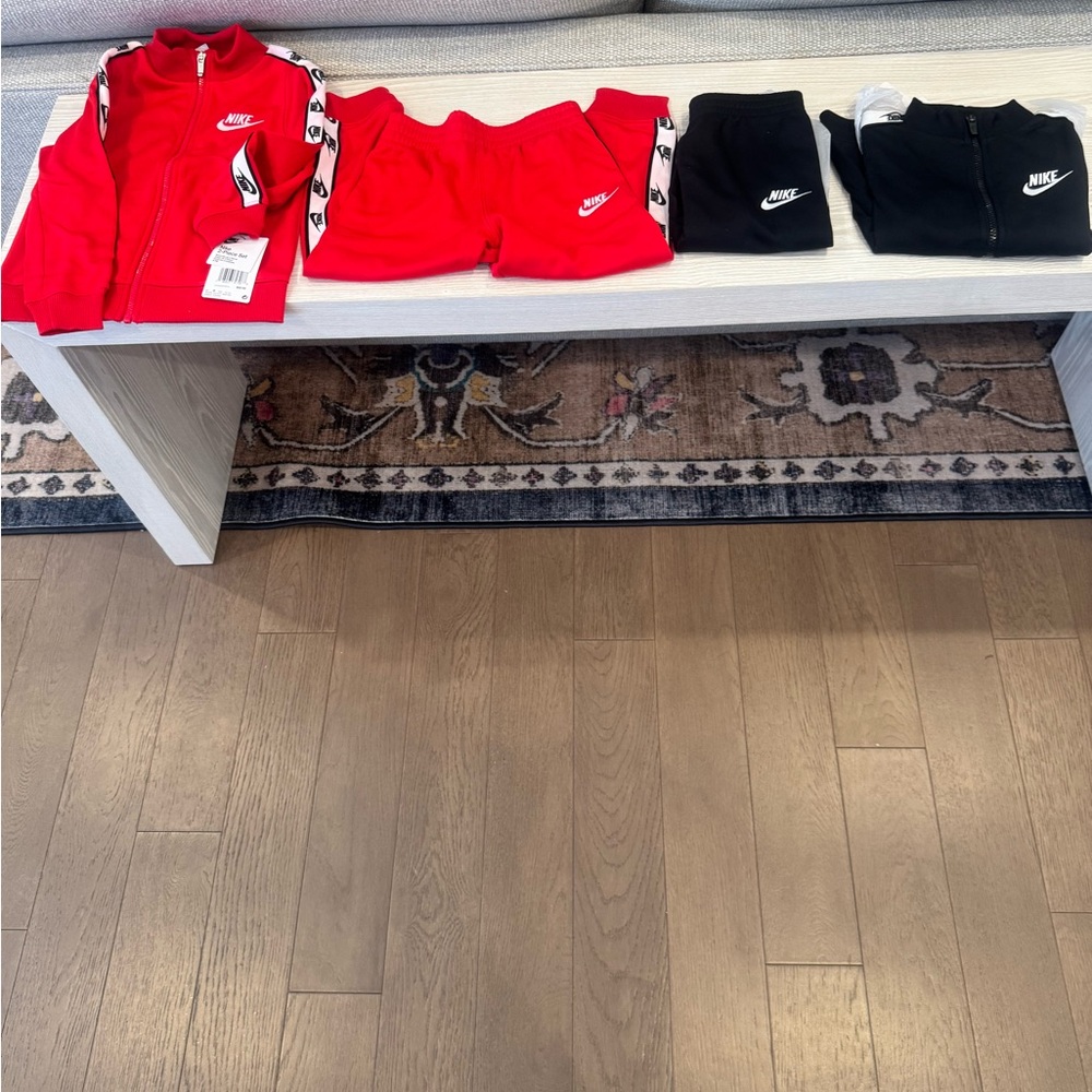 Nike Kids Red and Black Joggers Collection